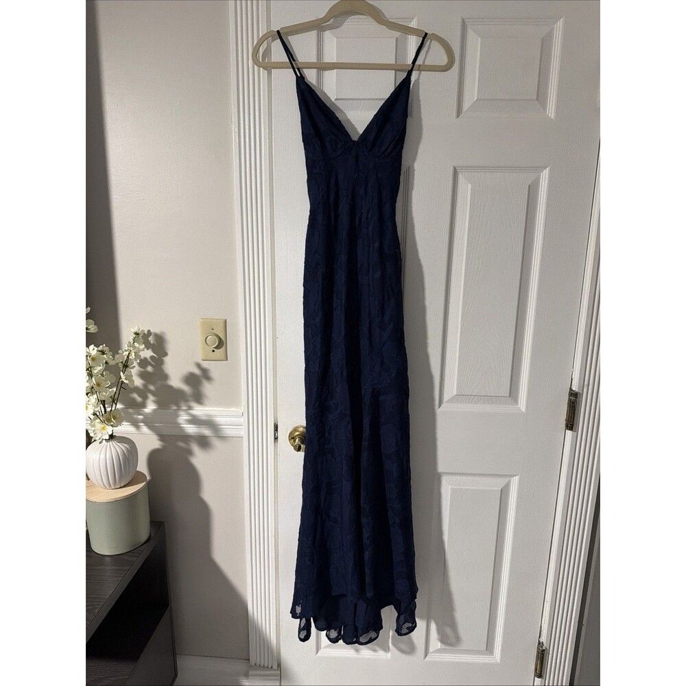 Princess Polly Cyrene Maxi Dress Navy US2
